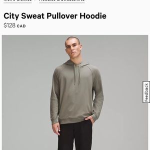 Lululemon Men’s City Pullover Hoodie in Sage Size M